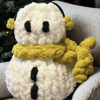 Hand Knit Snowman - Sunday, February 22nd