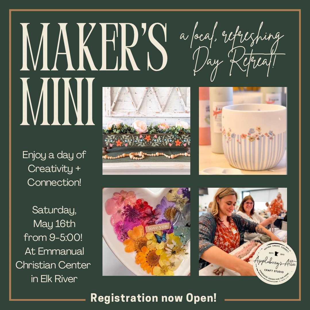 Mother's Day Maker's Mini Day Retreat! - May 16th