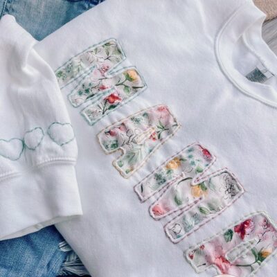 Fabric Embroidery Sweatshirt Class - Tuesday, August 18th