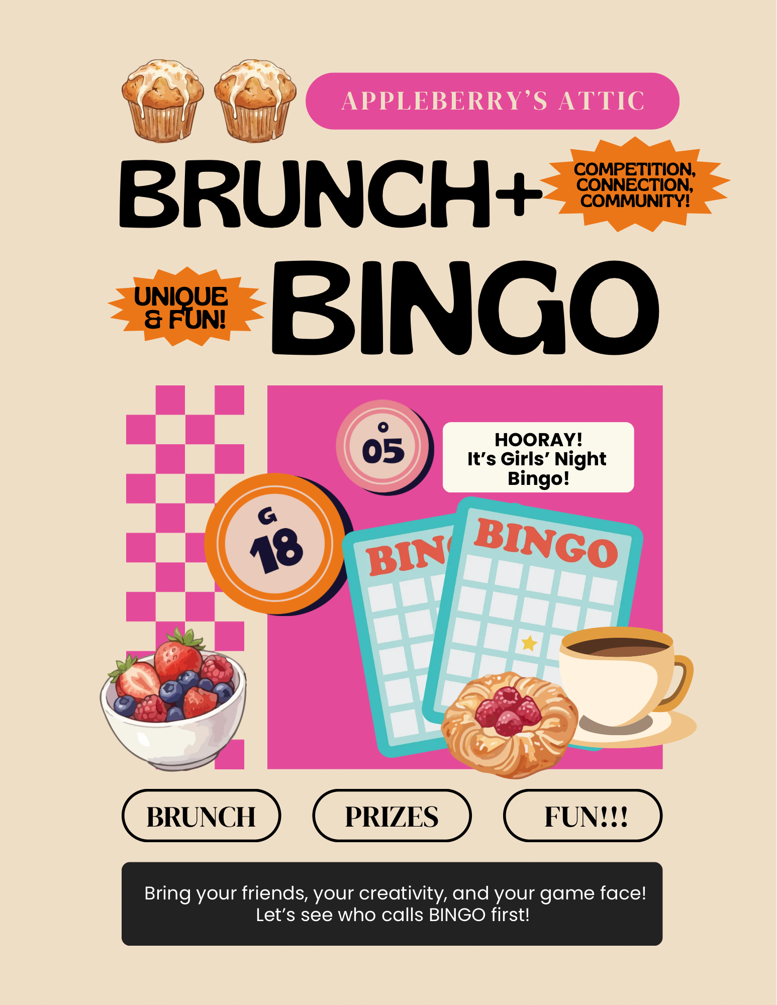 Brunch & Bingo! - Saturday, September 26th